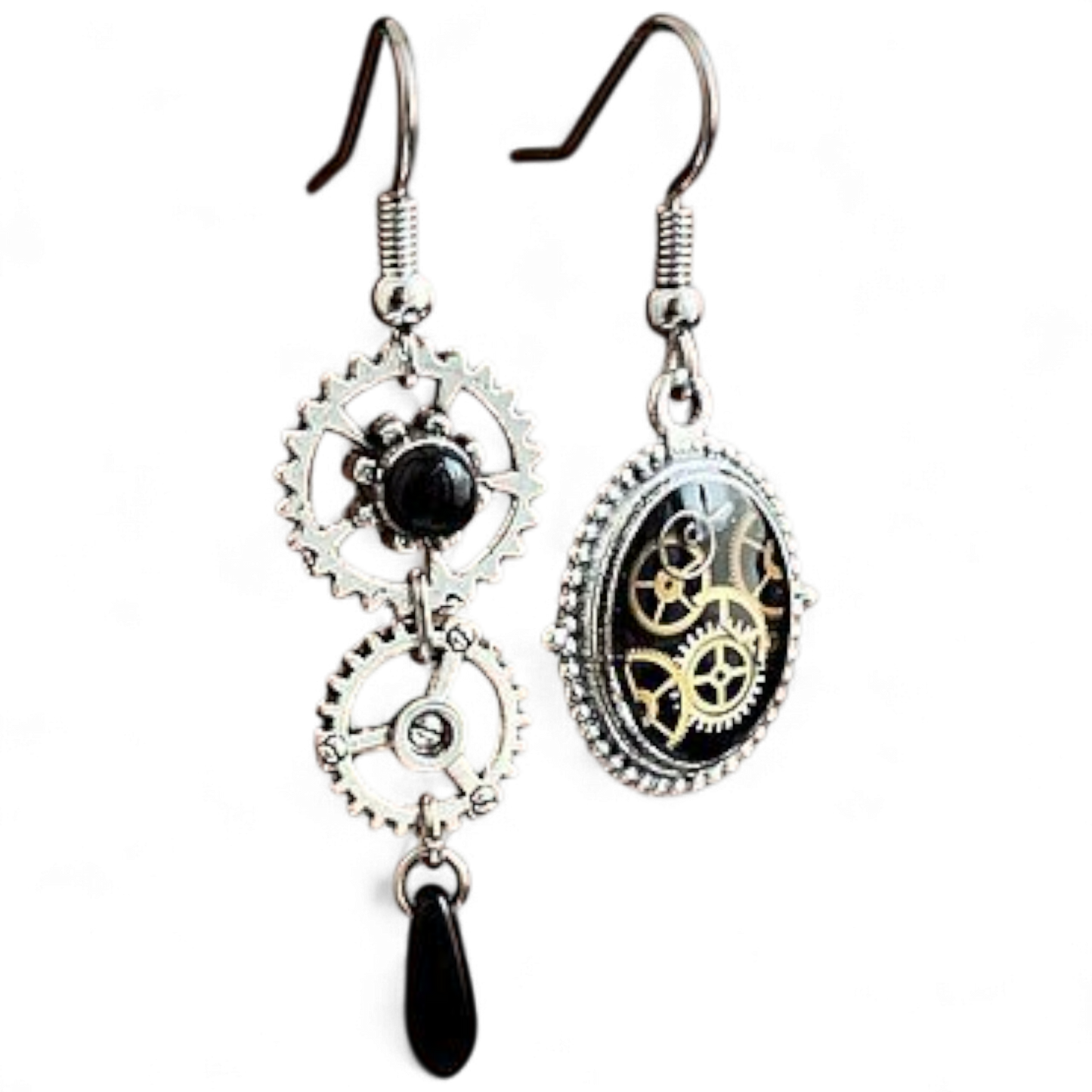 1 kpl - Rannekello korvakorut vintage steampunk - ei parii