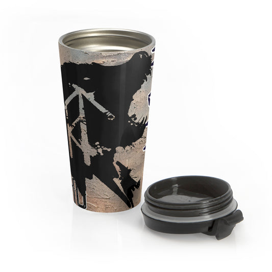 steel travel mug viking bear