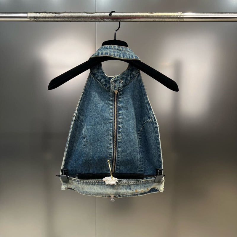 Summer Fashion Vintage Wash Denim