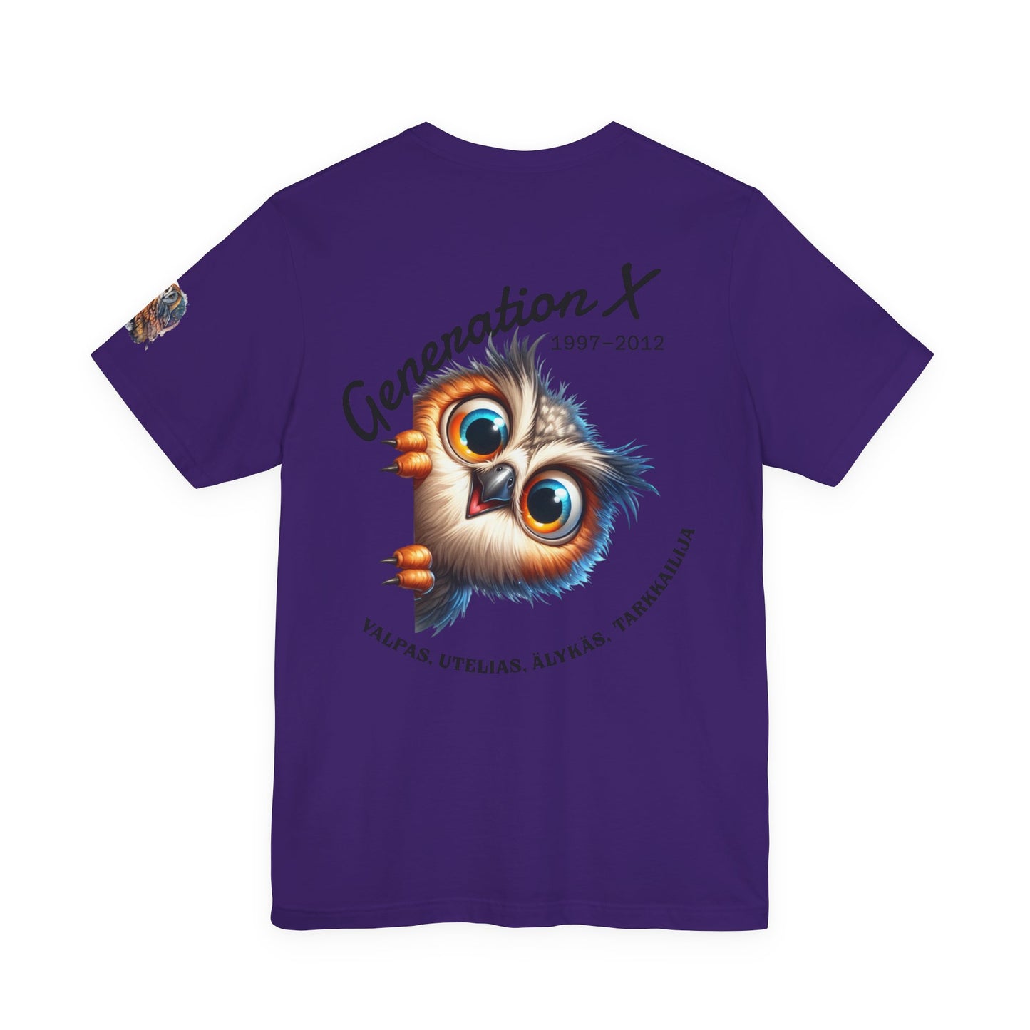 Hassu Pöllö Generation Z Tee — Funny Owl Graphic T-Shirt