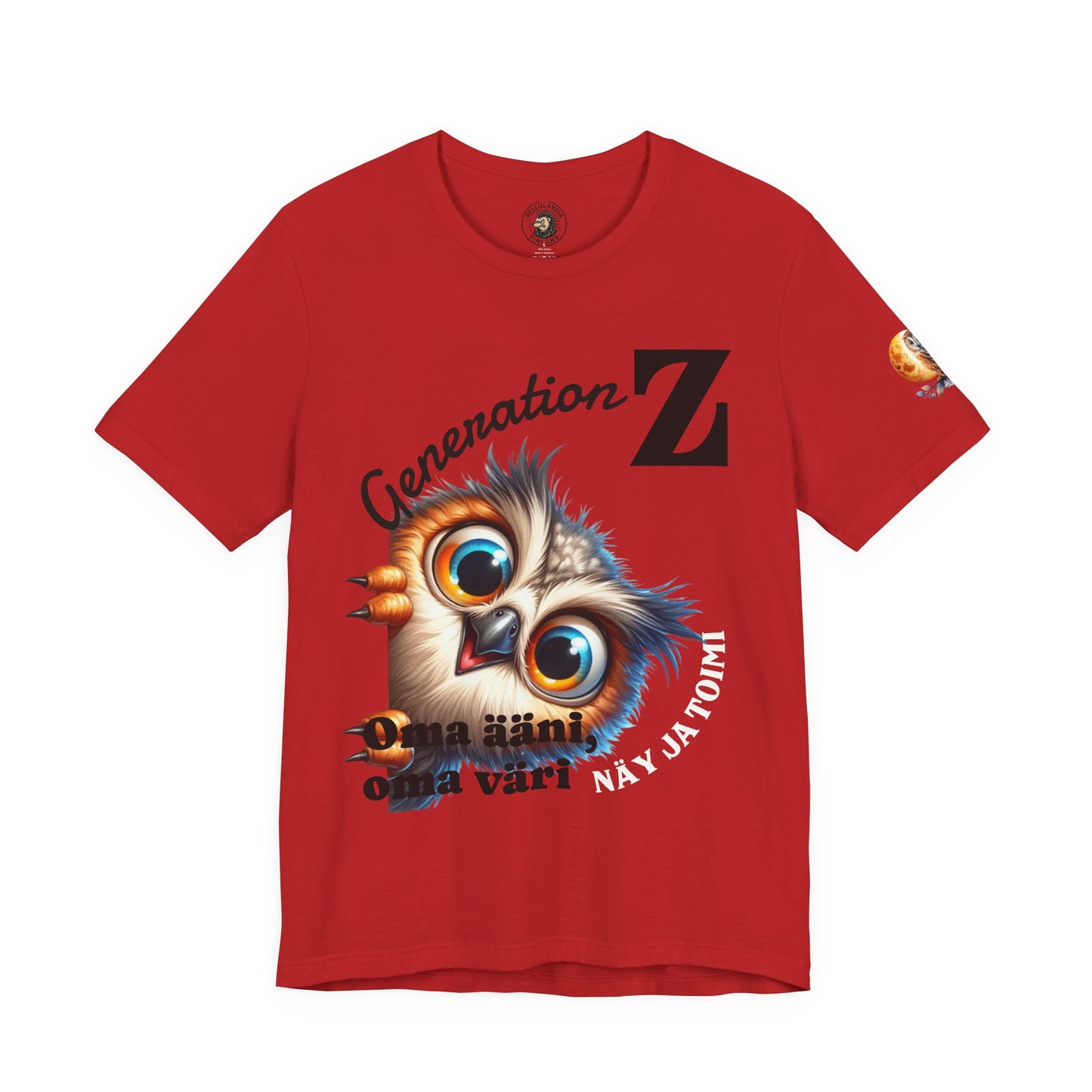 Hassu Pöllö Generation Z Tee — Funny Owl Graphic T-Shirt
