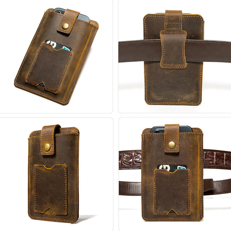 New Mobile Phone Leather Case With Large Screen