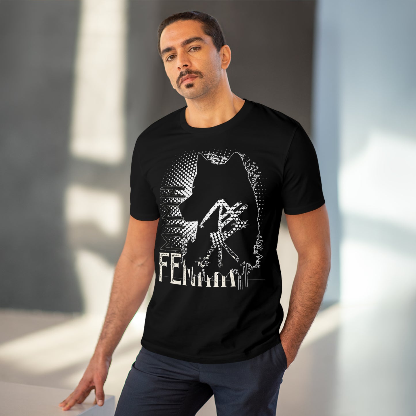 T-shirt unisex eco cotton - wolf Fenrir