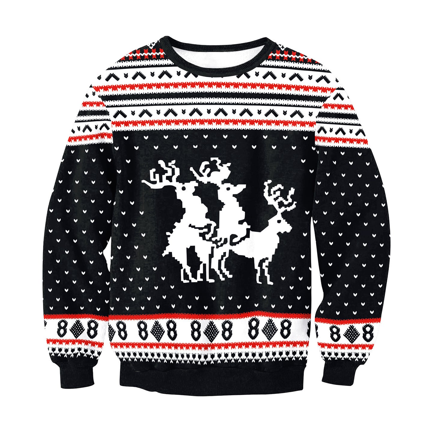 UGLY CHRISTMAS SWEATER Vacation Santa Elf Funny Womens Men Sweaters Tops Autumn Winter Clothing 