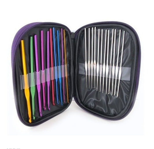 Knitting tool sweater needle metal crochet käsityöpaketti  virkkuukoukkusetti