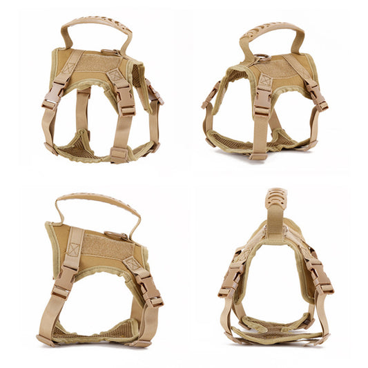 Tactical Cat Harness ja pieni koira, säädettävä valjas ja talutin