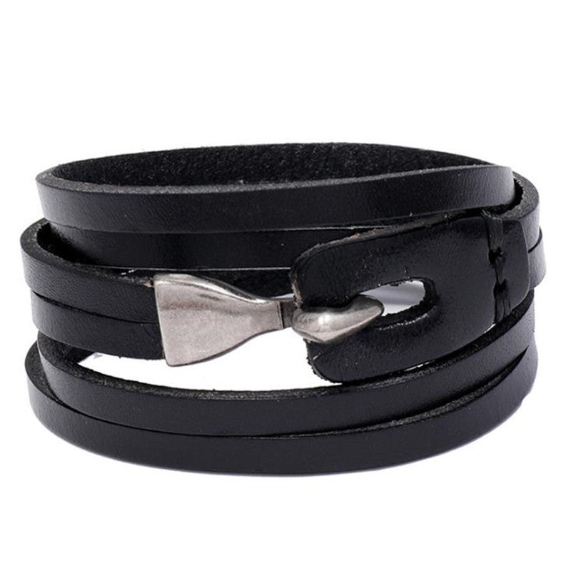 Fashion Accessories Nordic Viking Axe Leather Bracelet