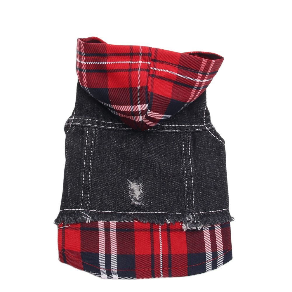 Pet Teddy Dog Denim Clothes