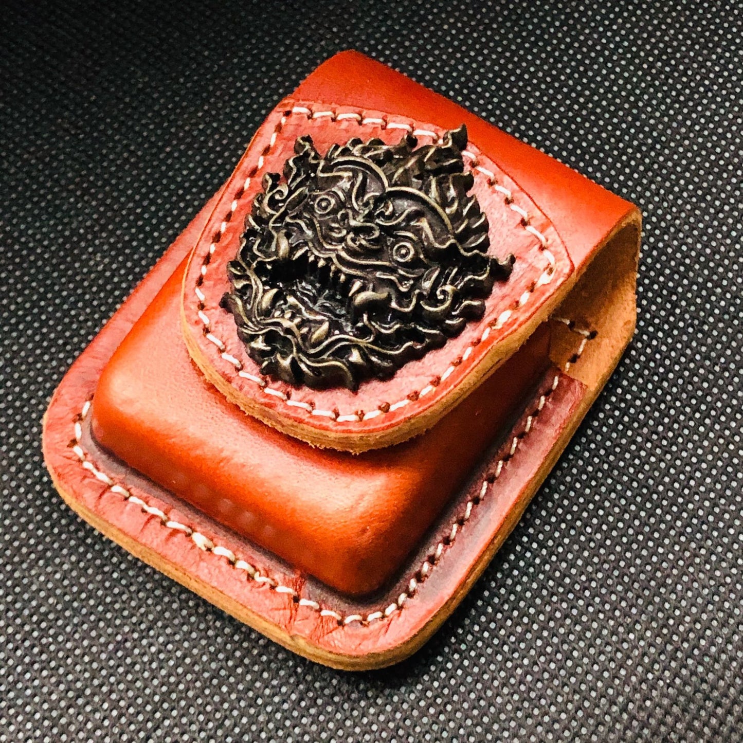 Kerosene Lighter Leather Handmade Personality Leather Case