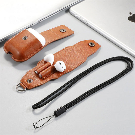 Wireless Bluetooth Headset Leather Case Protective Cover