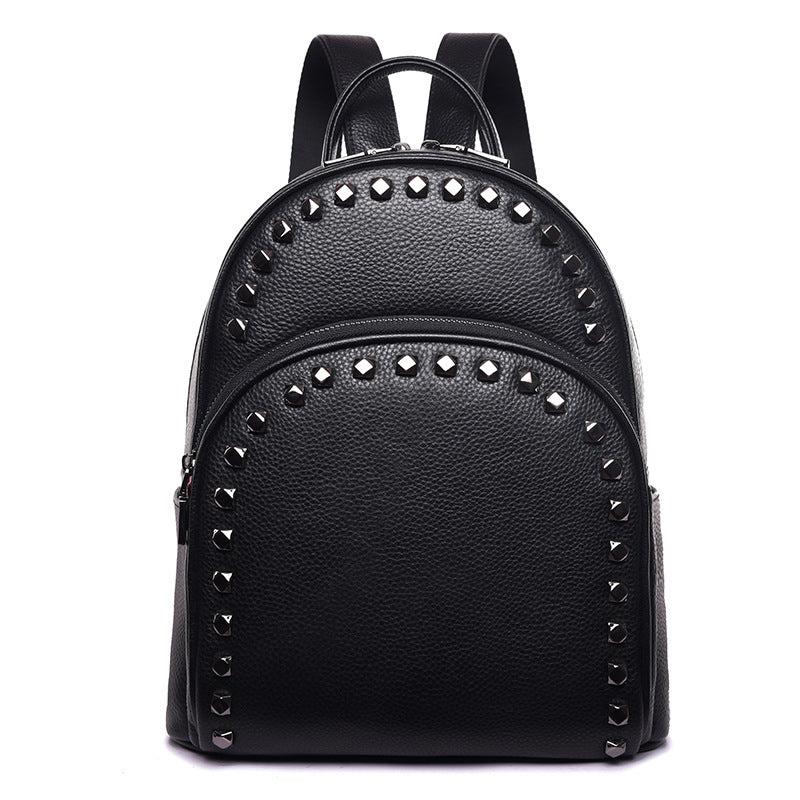 Women's Fashion Leather Casual All-match Backpack