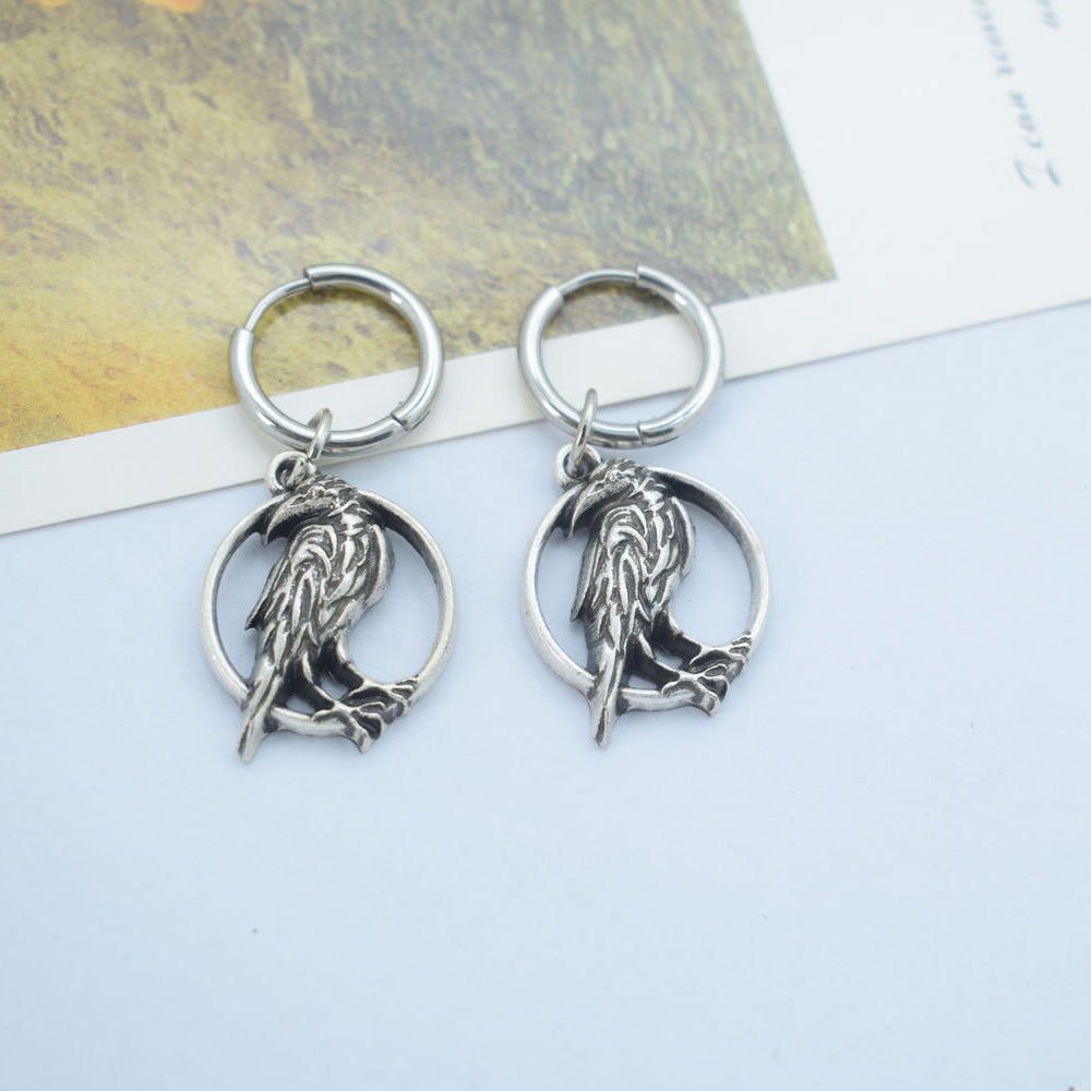 Nordic Viking Bird Celtics Earrings