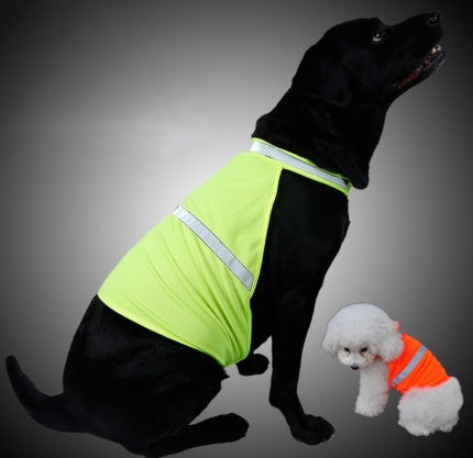 Fluorescent safety dog ​​vest