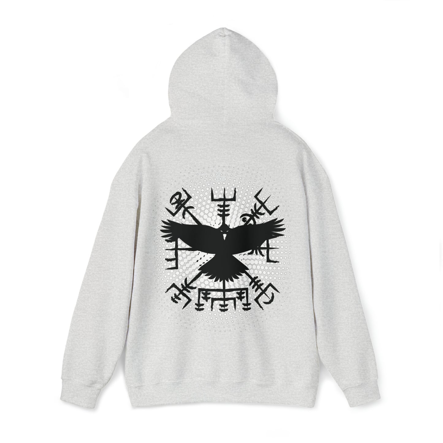 hoodie made of strong cotton - vegvisir raven