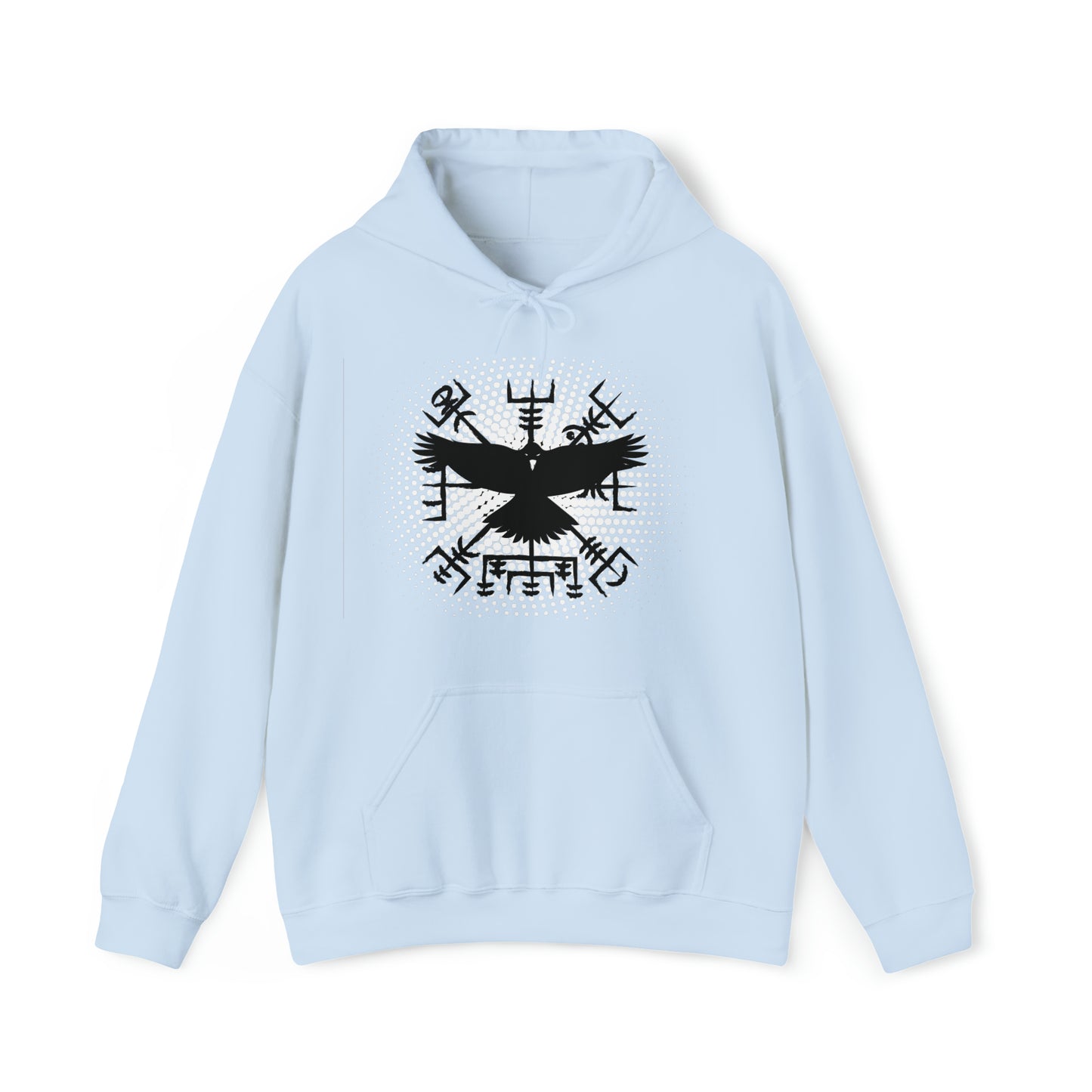 hoodie made of strong cotton - vegvisir raven