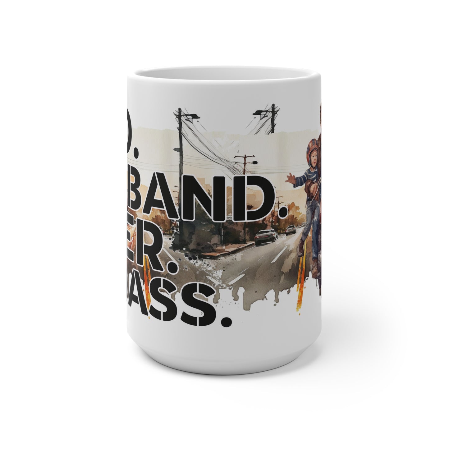 Magic mug - dad husband biker badass dad mug