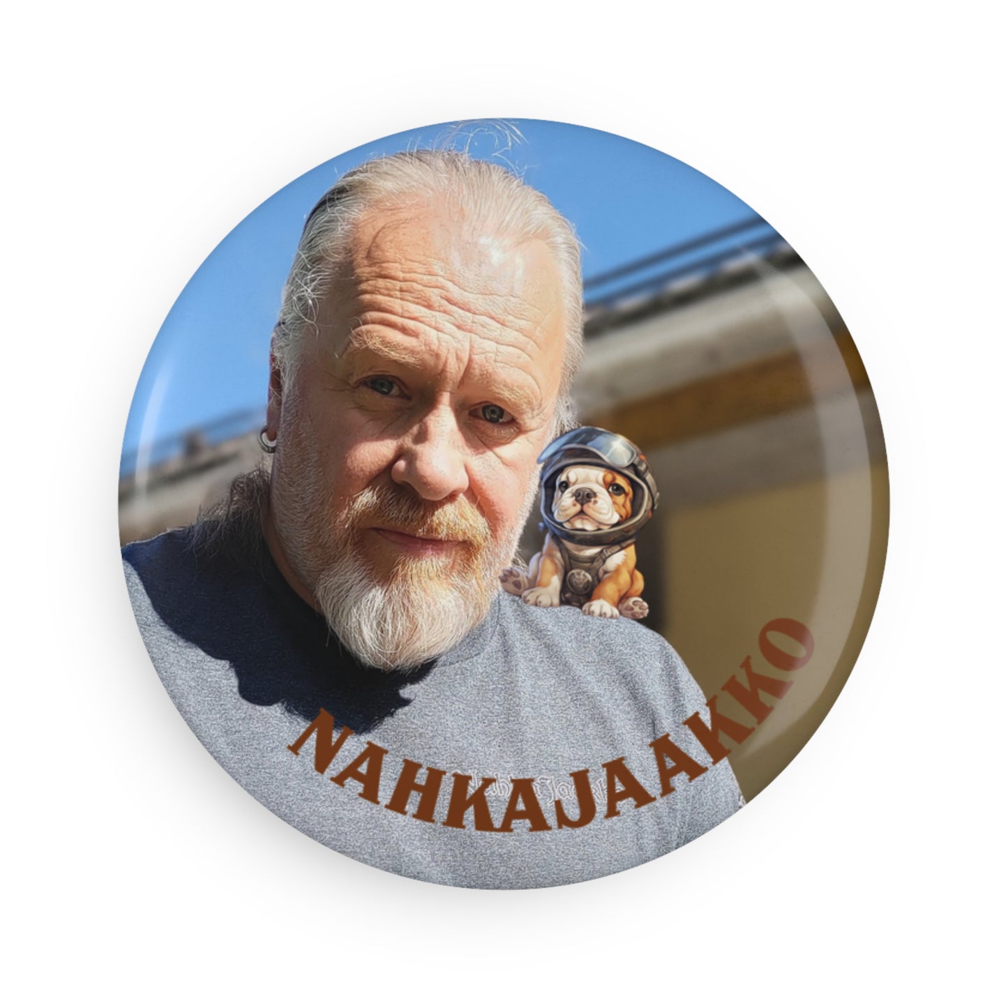 Vahva helllive  Peili Omalla Kuvalla – Pyöreä Perskuta!