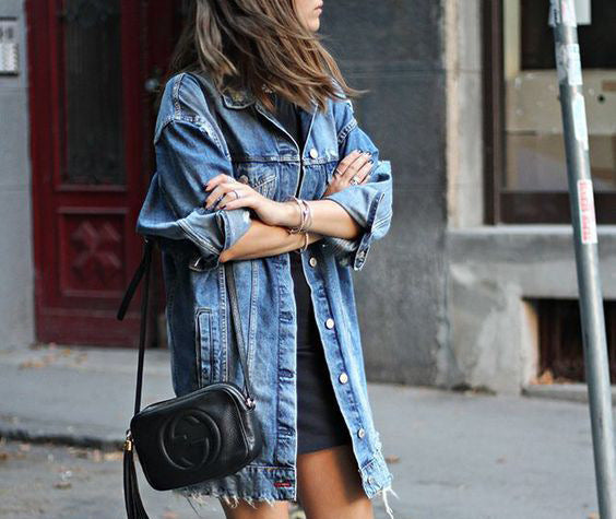 Loose denim jacket