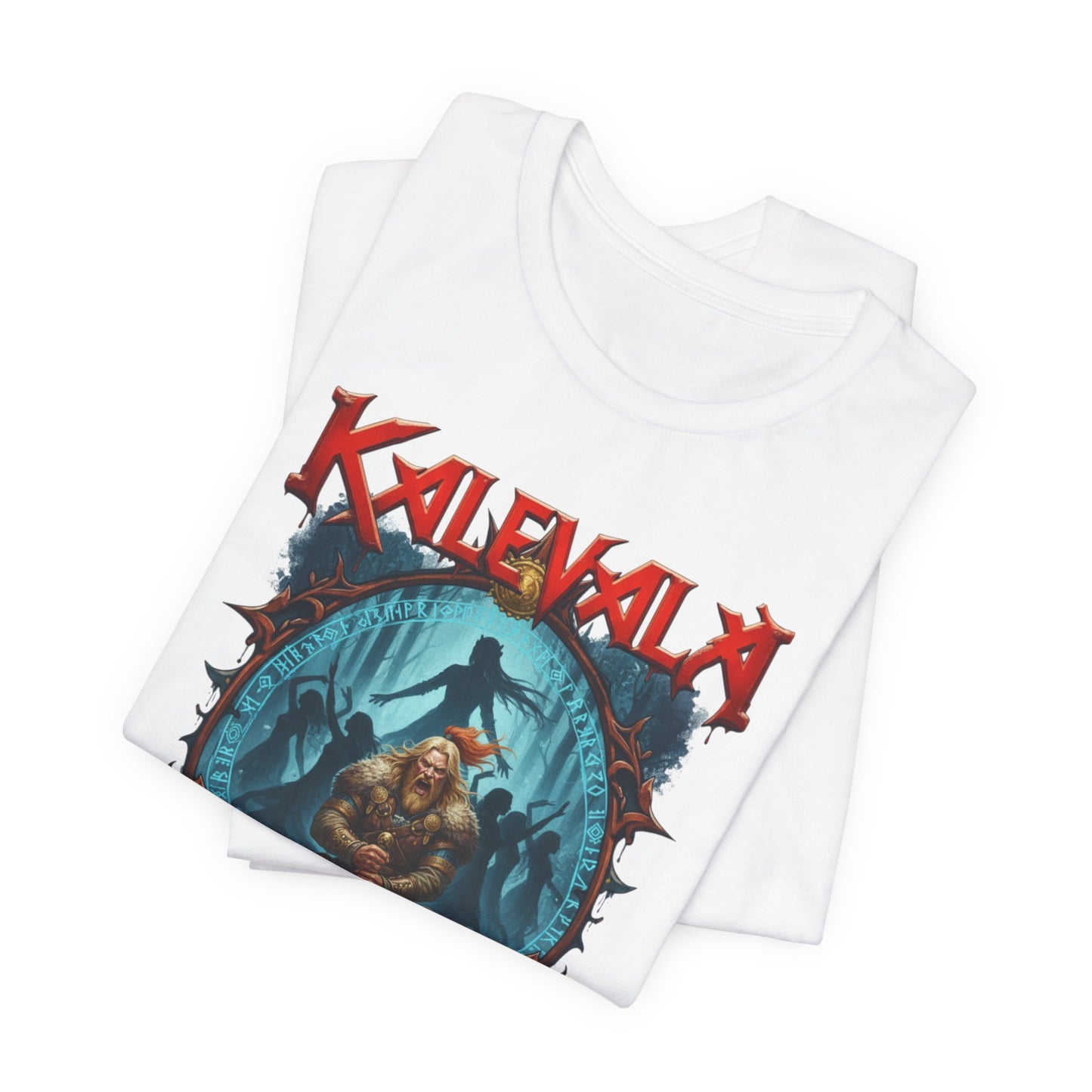 lemminkäinen ja saaren neidot Teepaita — Retro Graphic T-Shirt