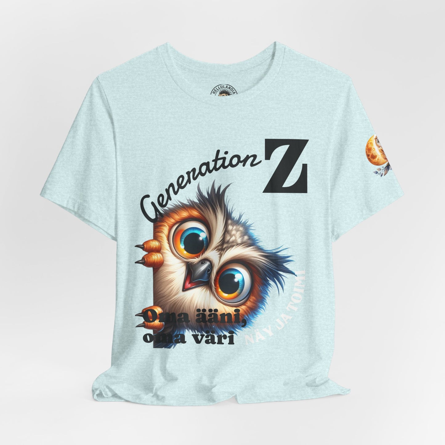 Hassu Pöllö Generation Z Tee — Funny Owl Graphic T-Shirt