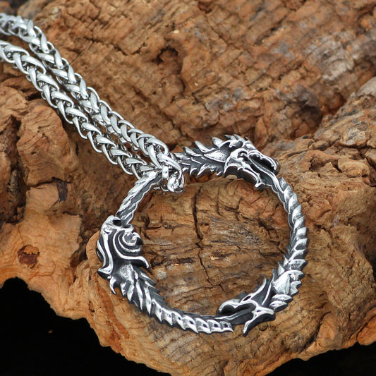 Raven Steel Viking Necklace