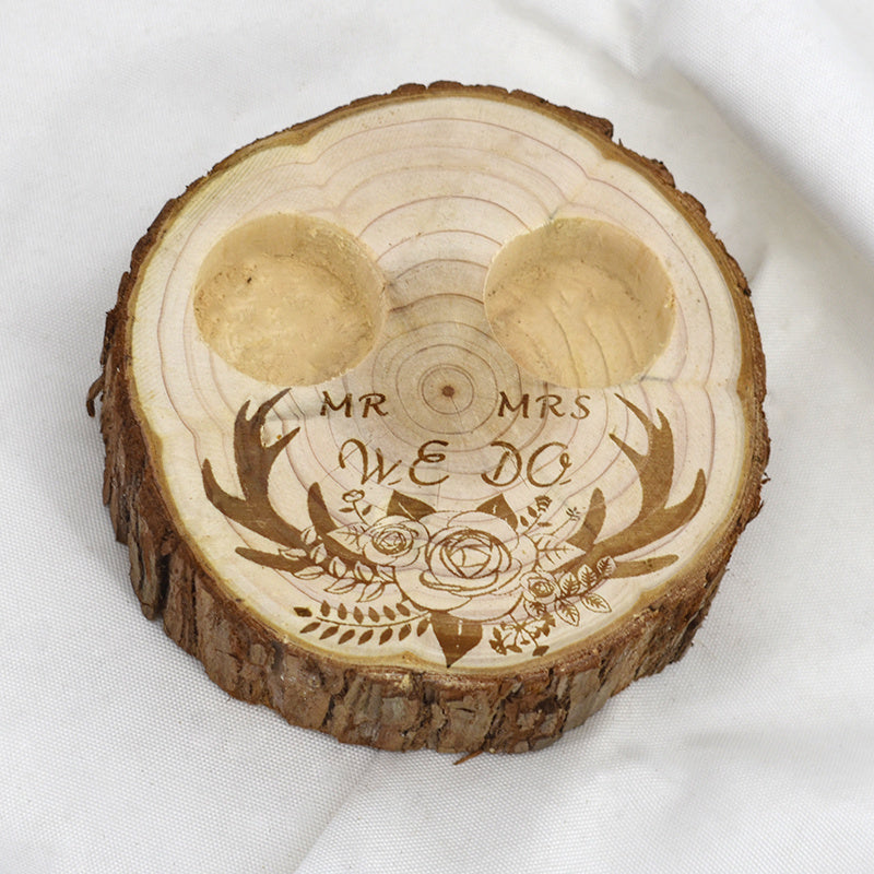 Ring Holder Box Bridal Wood