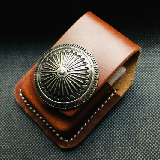 Kerosene Lighter Leather Handmade Personality Leather Case