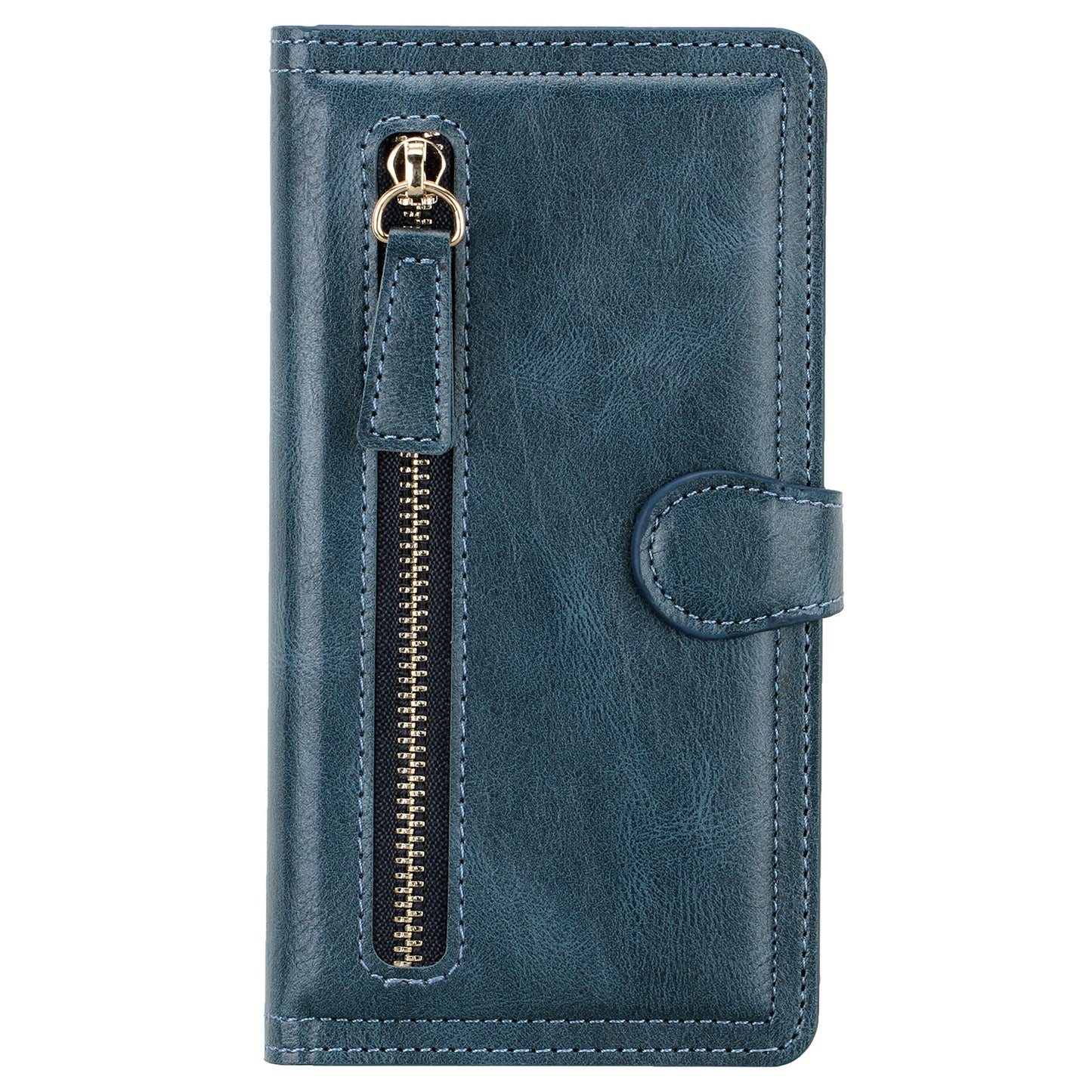 Zipper Buckle Leather Case Phone Case Sticker Wallet