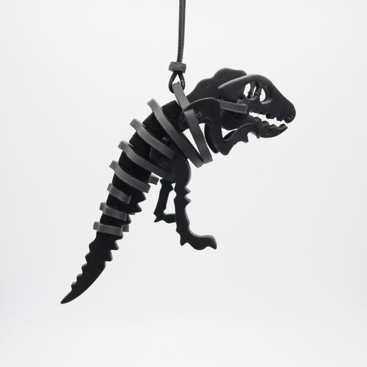 Tyrannosaurus Rex Car Pendant Leather