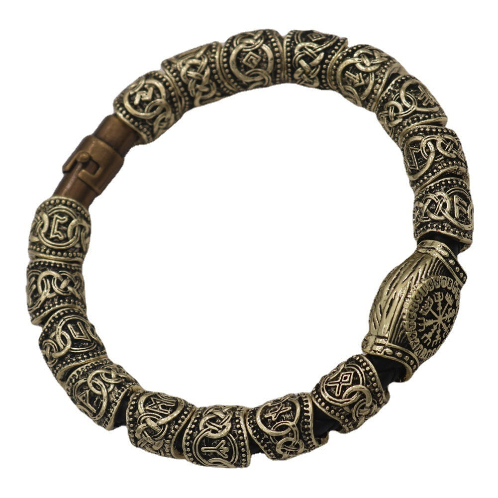 Viking Odin Compass Bead Accessory Bracelet