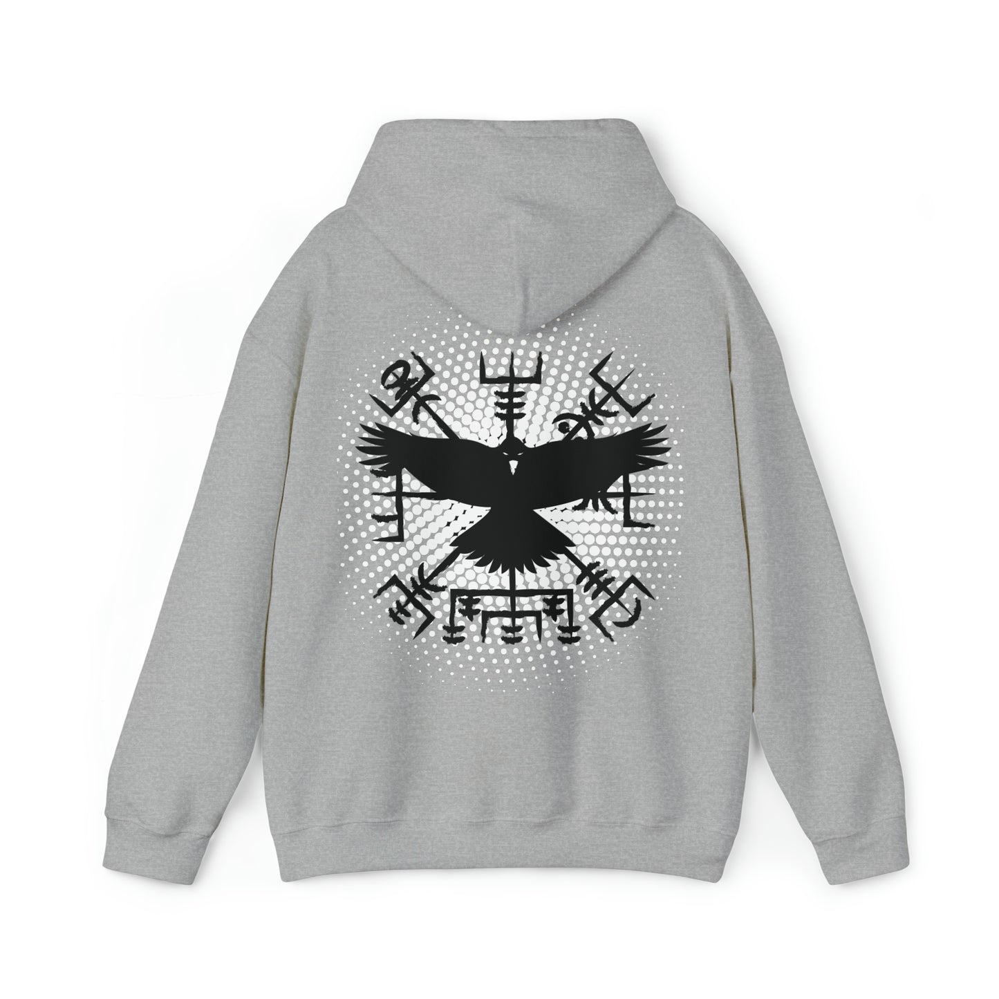 hoodie made of strong cotton - vegvisir raven