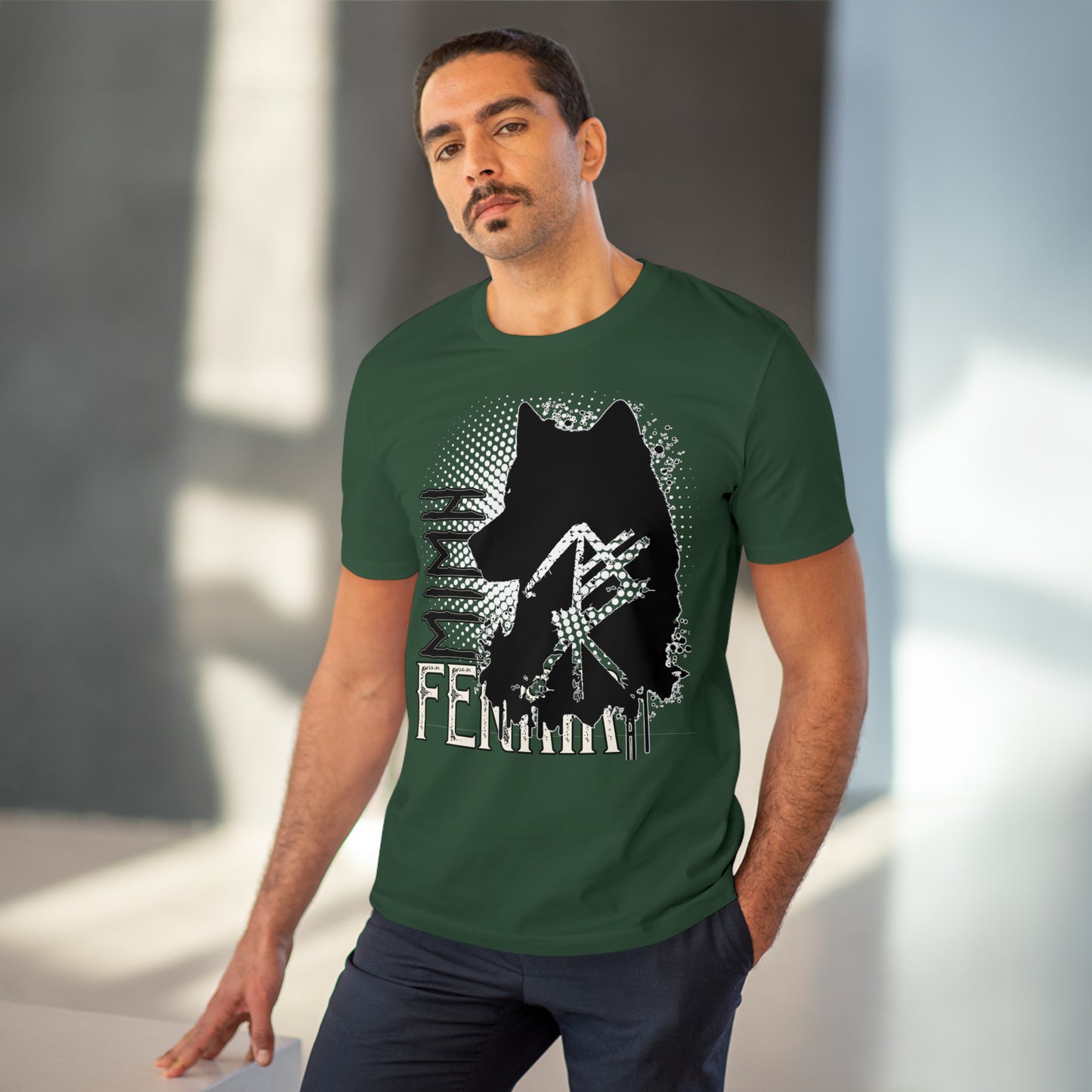 T-shirt unisex eco cotton - wolf Fenrir