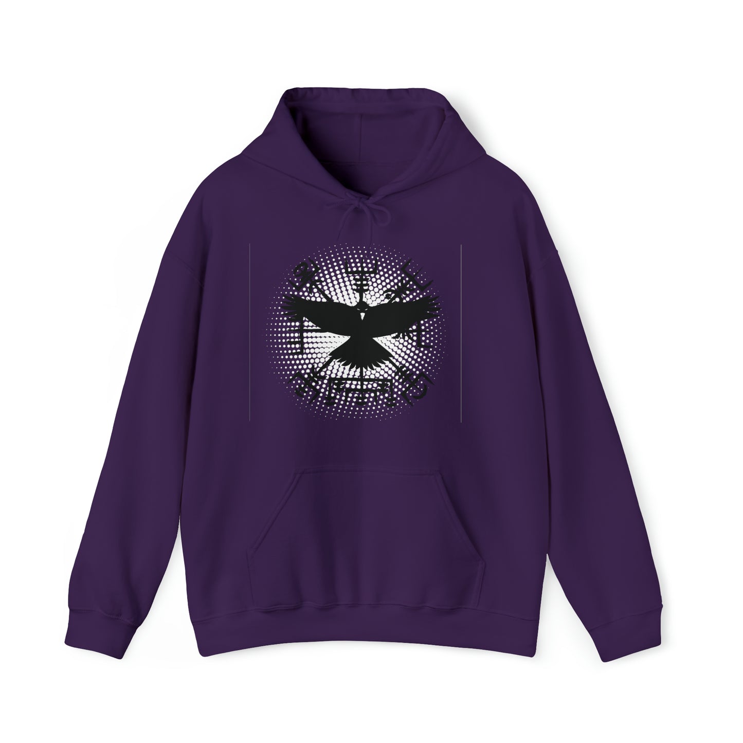 hoodie made of strong cotton - vegvisir raven