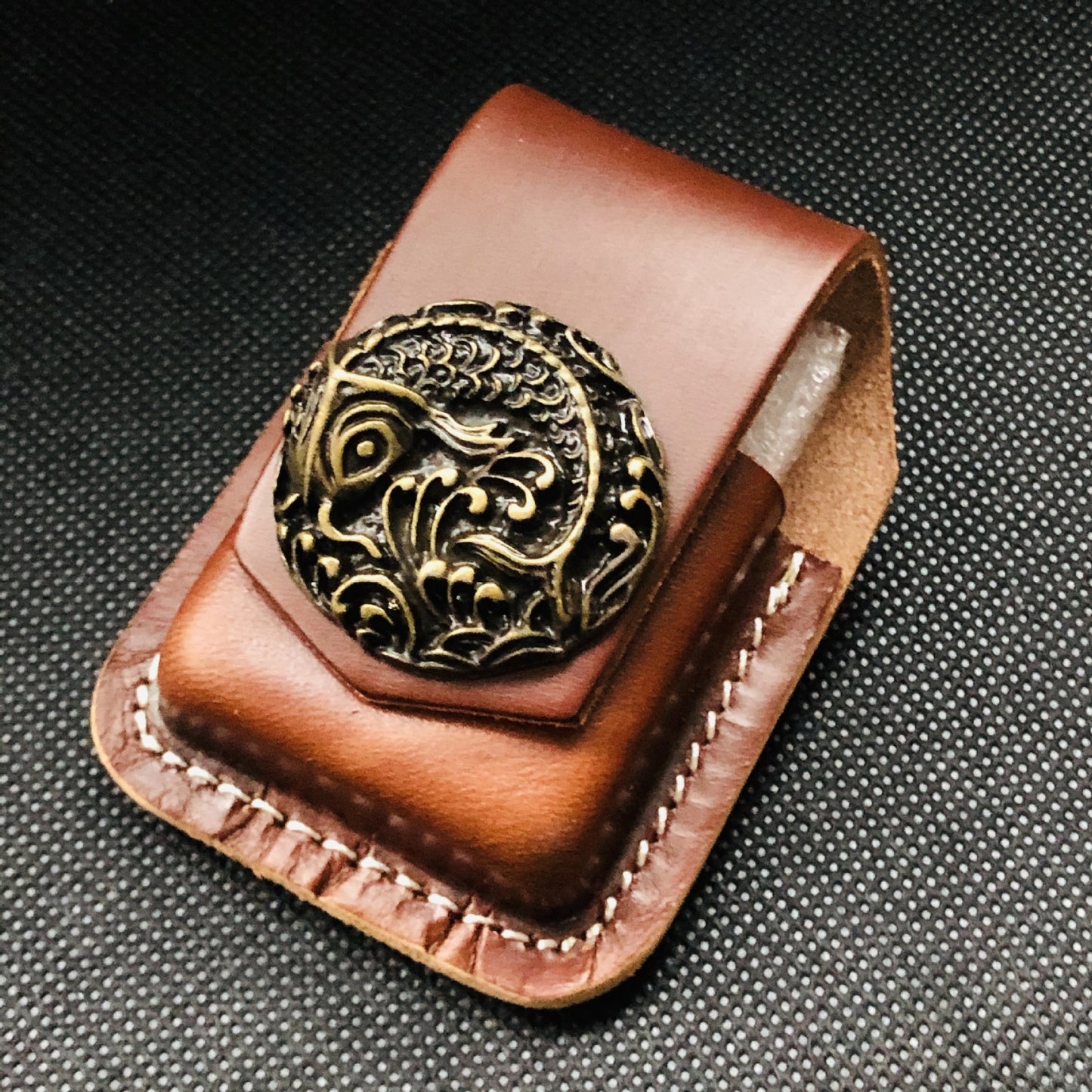 Kerosene Lighter Leather Handmade Personality Leather Case