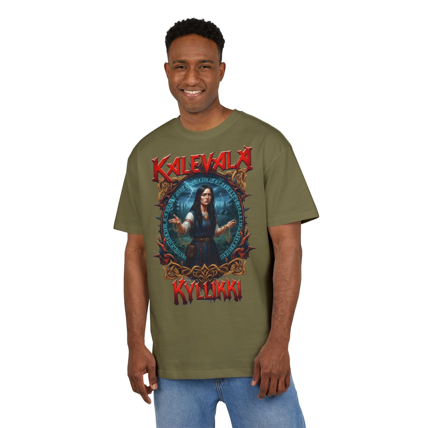 Kalevalan Kyllikki rock-henkinen paita -  Oversize  T-paita