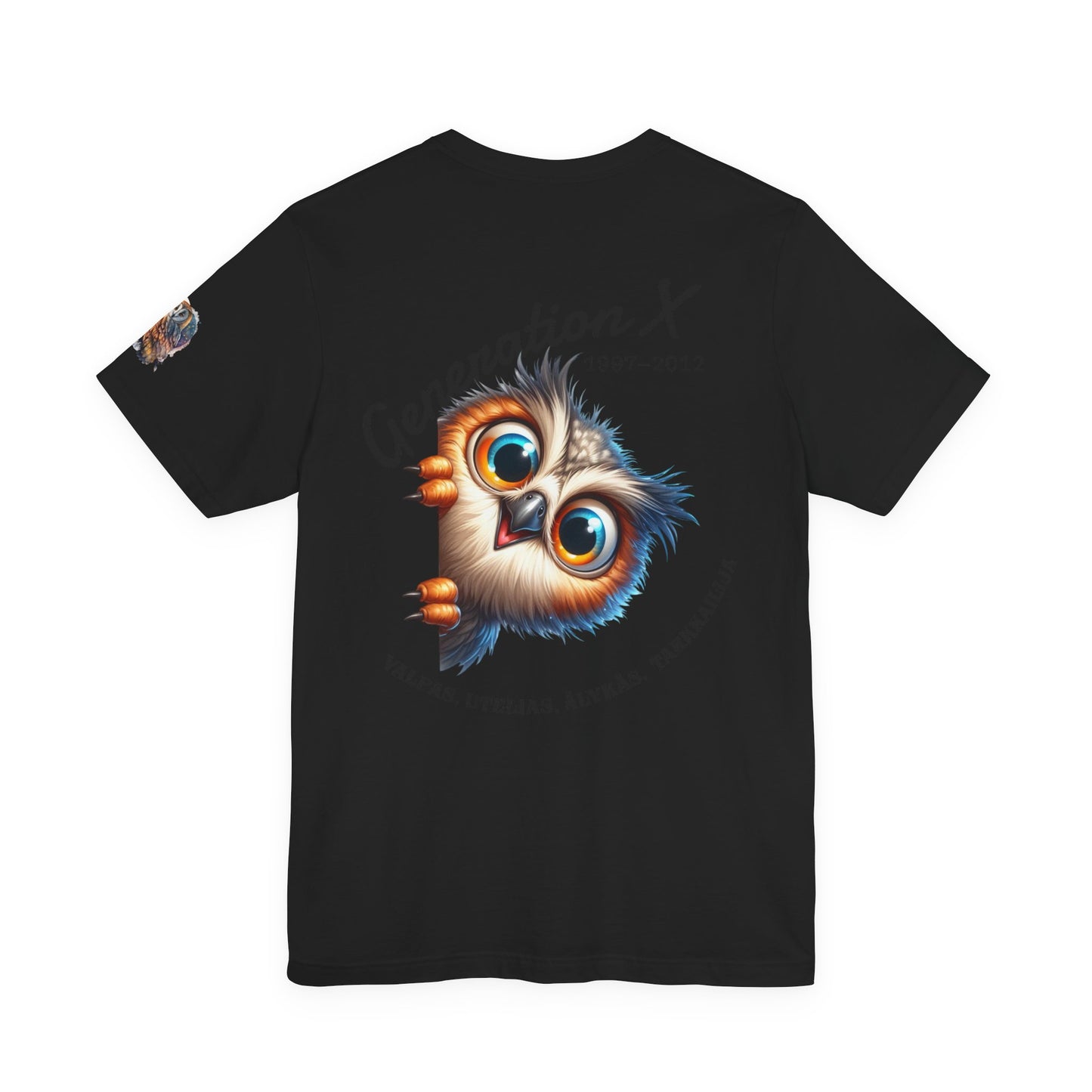 Hassu Pöllö Generation Z Tee — Funny Owl Graphic T-Shirt