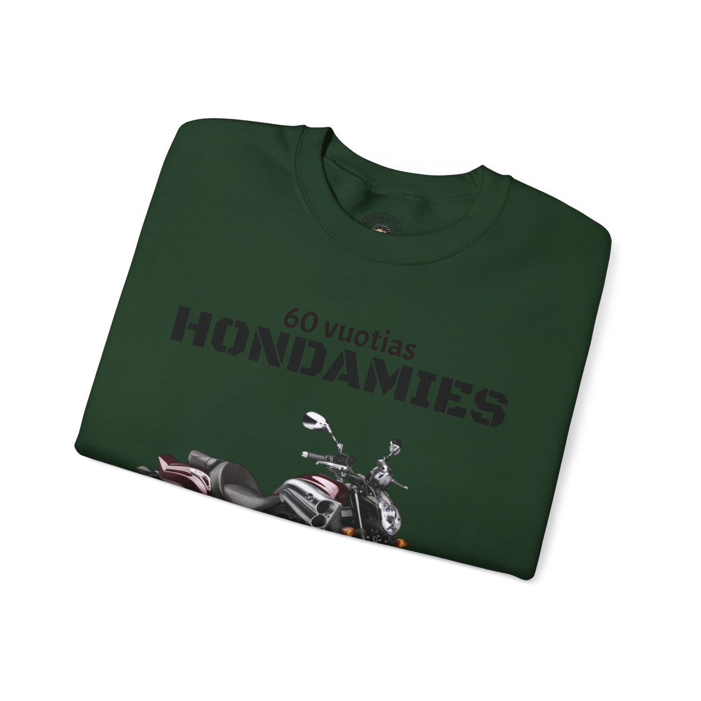 Honda VTX Motorcycle Crewneck Sweatshirt — 60 Vuotias Hondamies Rider Gift