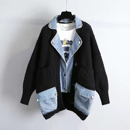 Fashion Personalized Patchwork Denim Jacket