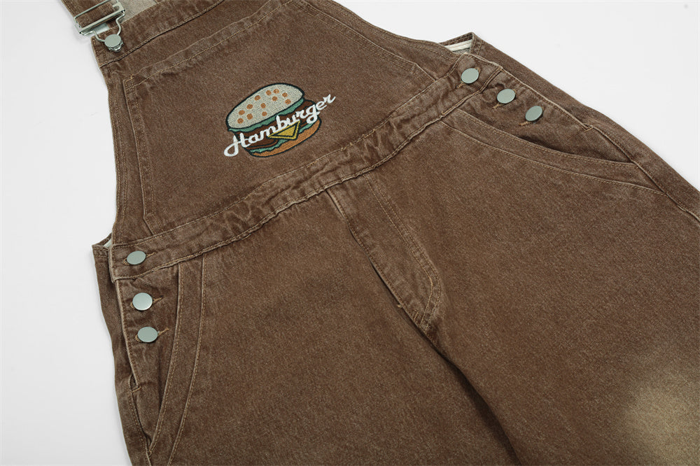 Men's brown vintage overalls - Retro Denim farmer