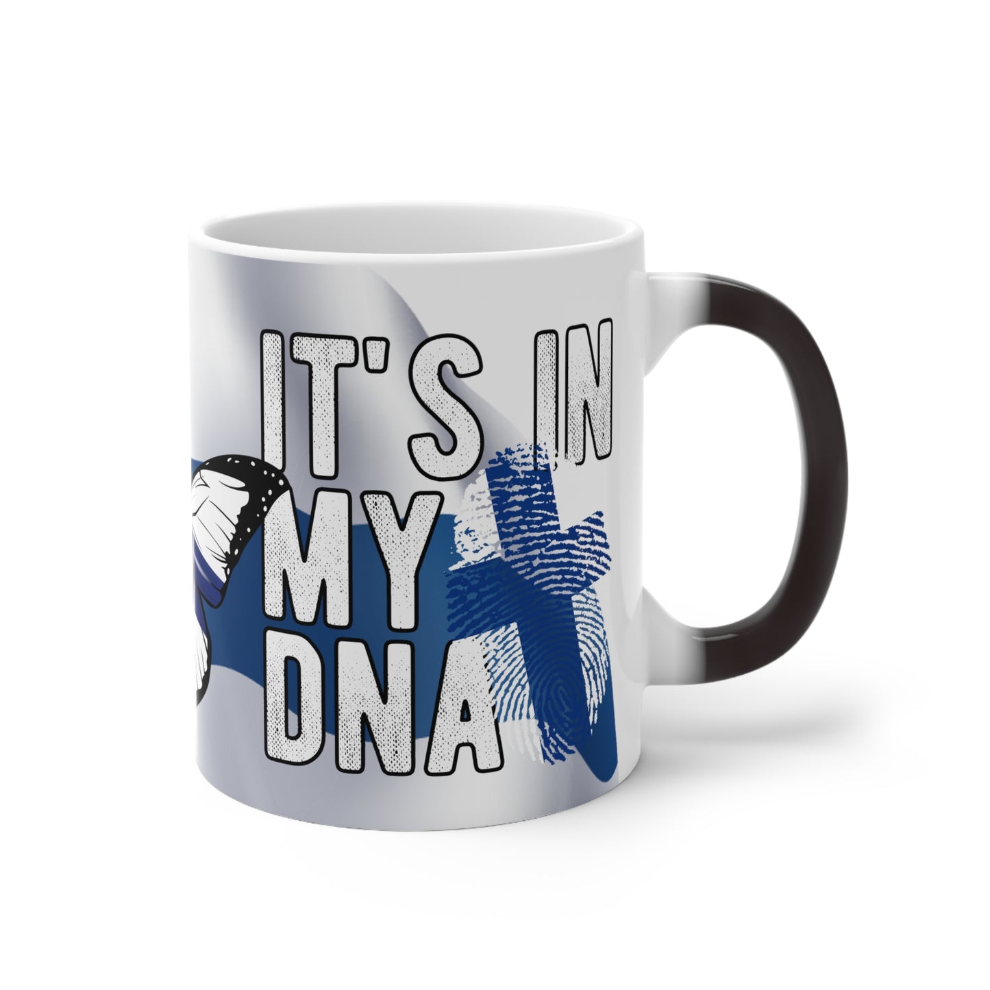 Magic mug butterfly and dna Finland 