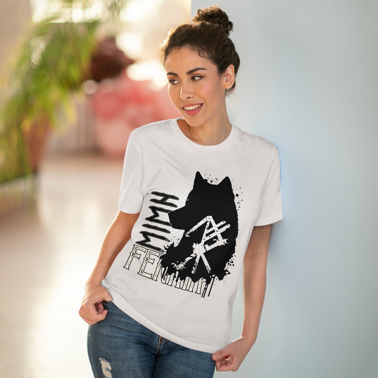 T-shirt unisex eco cotton - wolf Fenrir