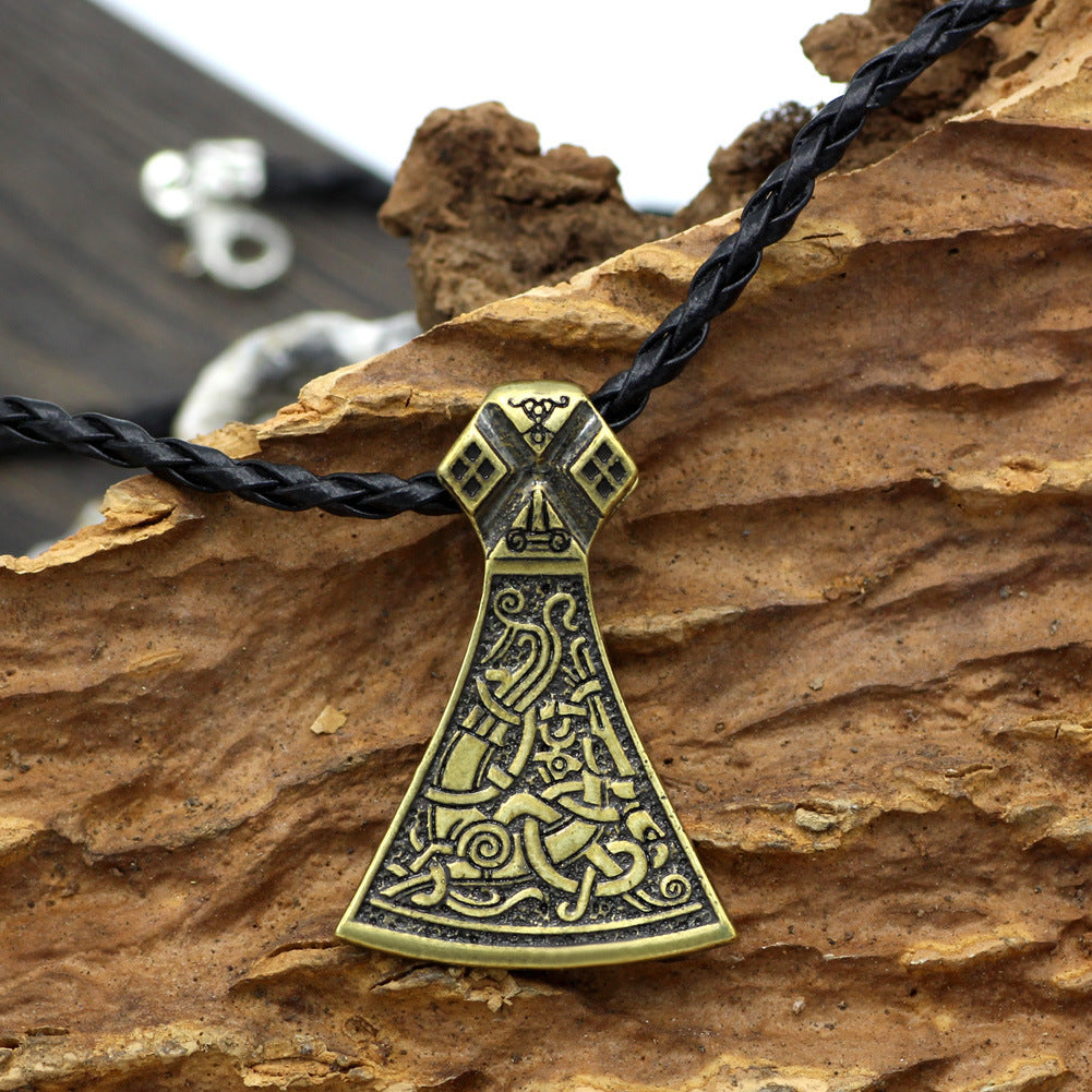 Viking Mamen Ax Necklace