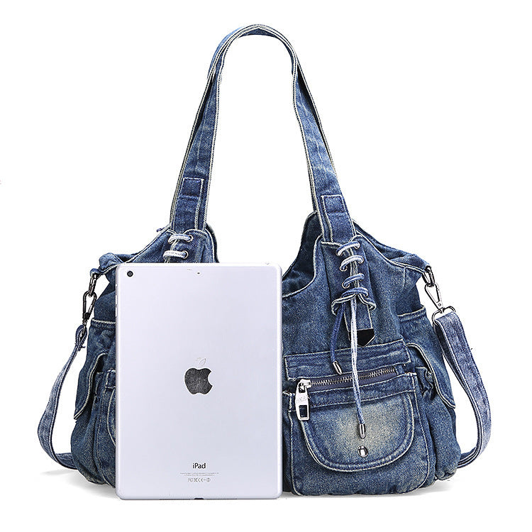 Leisure Fashion Big Bag Denim Bag Shoulder Bag Handbag