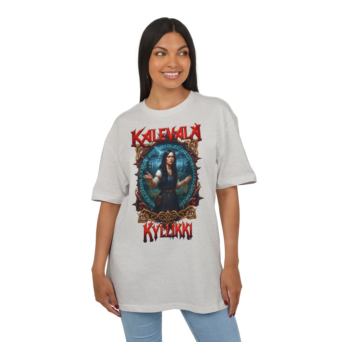 Kalevalan Kyllikki rock-henkinen paita -  Oversize  T-paita