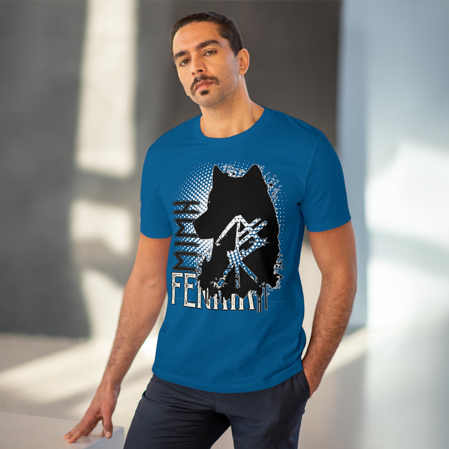 T-shirt unisex eco cotton - wolf Fenrir