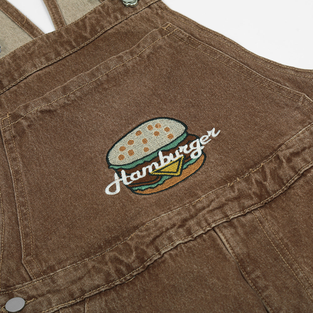 Men's brown vintage overalls - Retro Denim farmer