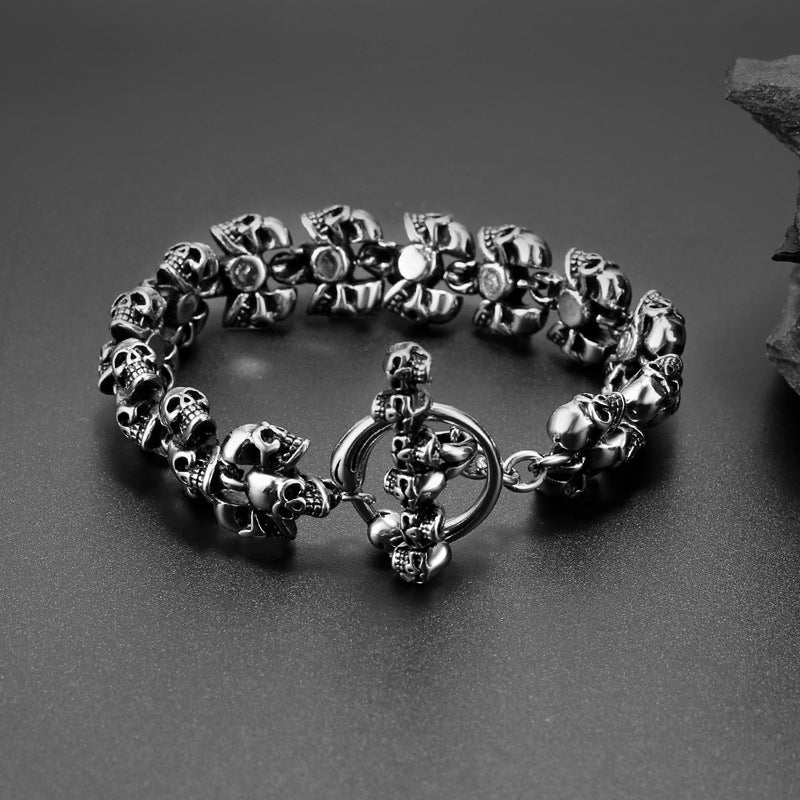 Men's Vintage Ornament Gothic Punk Bracelet