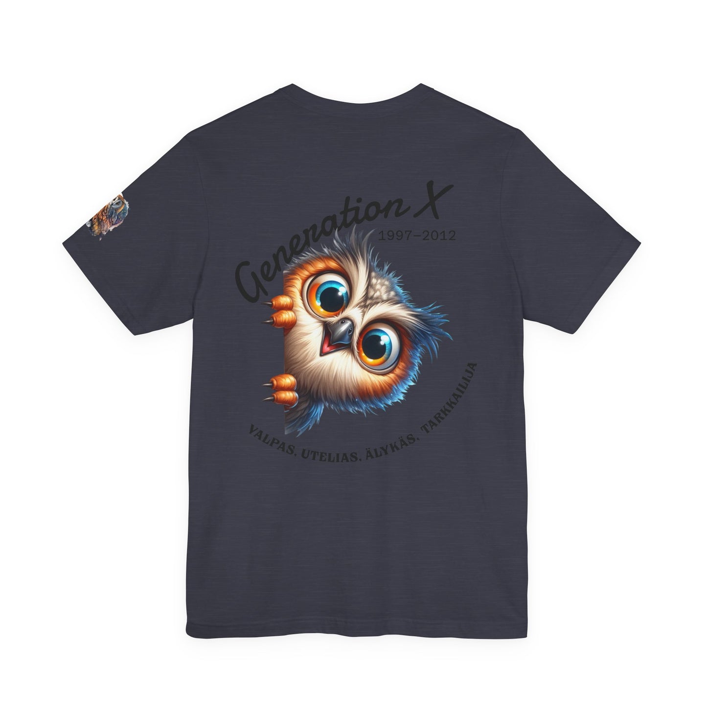 Hassu Pöllö Generation Z Tee — Funny Owl Graphic T-Shirt