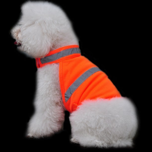 Fluorescent safety dog ​​vest