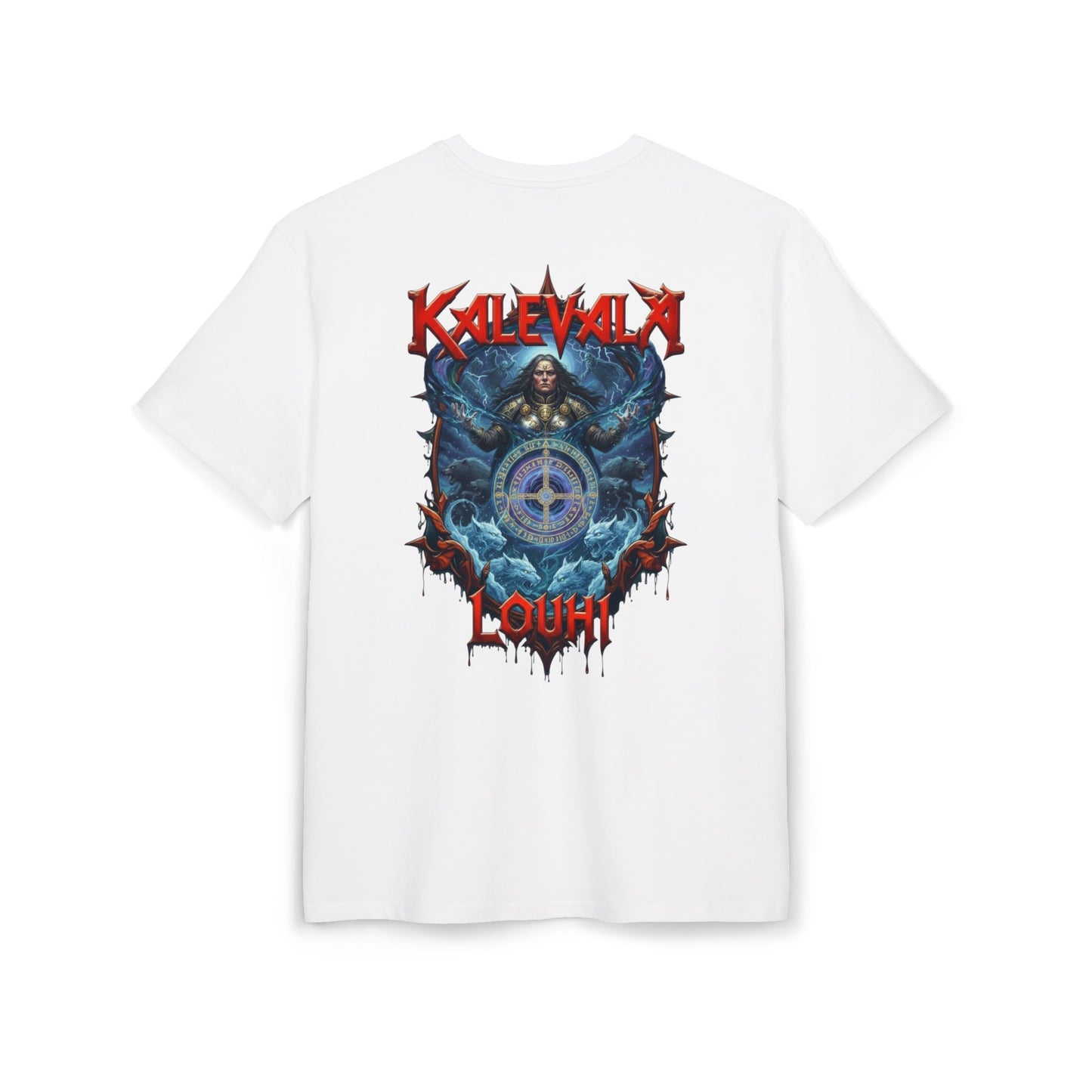 Kalevalan Kalevala Pohjolan emäntä Louhi l rock-henkinen paita -  Oversize  T-paita